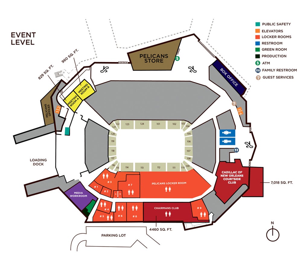 Smoothie King Stadium Seating Chart