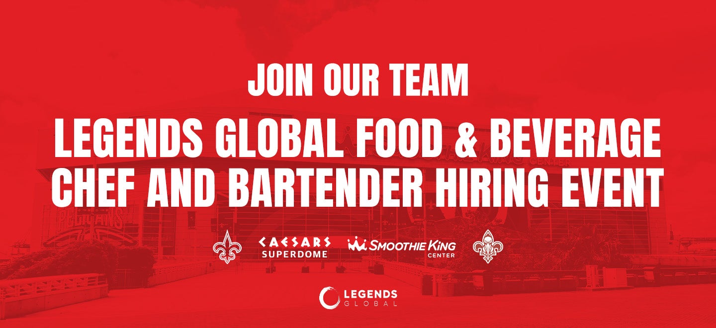 Legends Global Food & Beverage Chef and Bartender Hiring Events