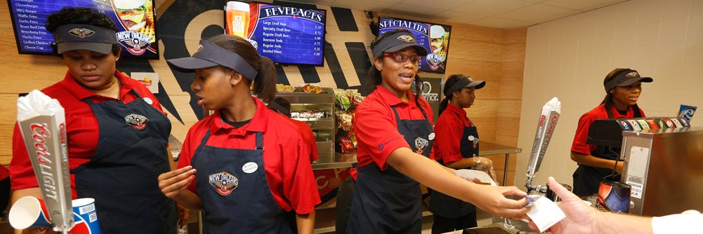 Smoothie King Center Conessions, New Orleans Pelicans